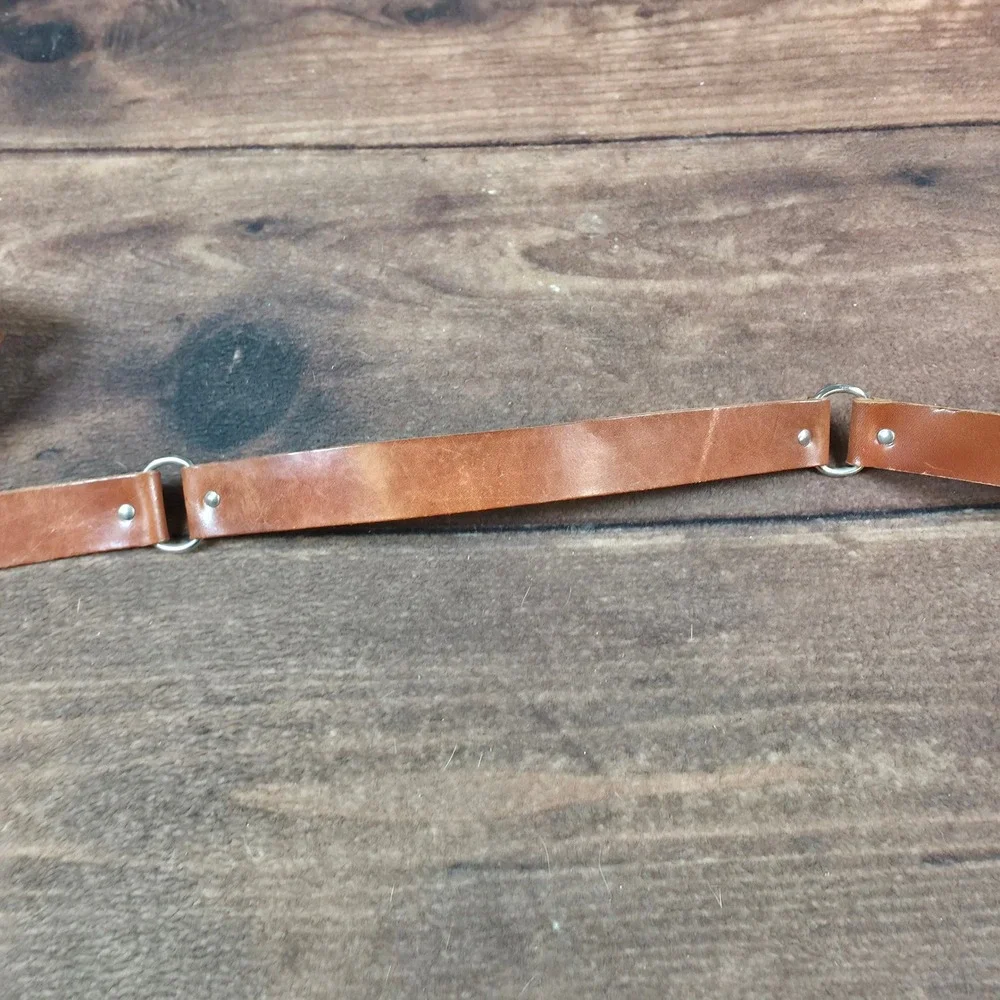 Leather Utility Belt Mens OS Tan Good Multi-Ring Industrial Punk